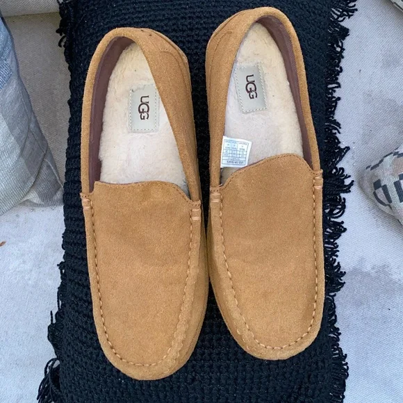 UGG | Shoes | Mens Ugg Adler Chestnut Suede Slippers Sz  display picture 3